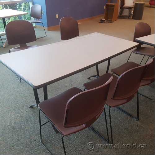 Steelcase Folding Laminated Modular Boardroom Training Table Allsold.ca Buy & Sell Used